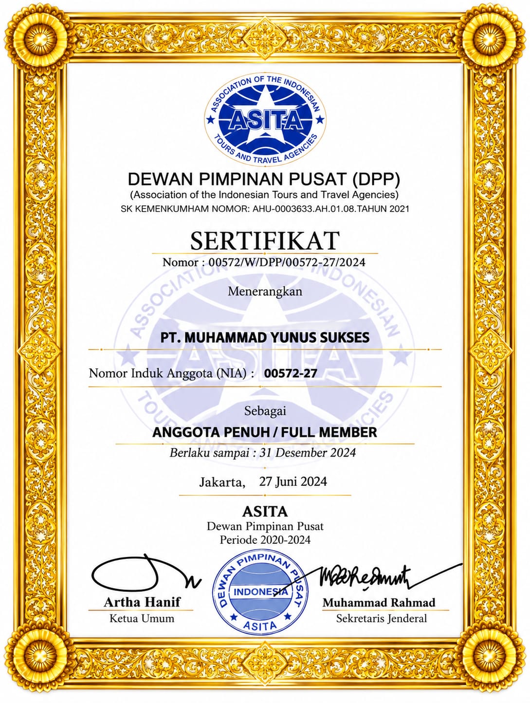 Sertifikat MySumroh