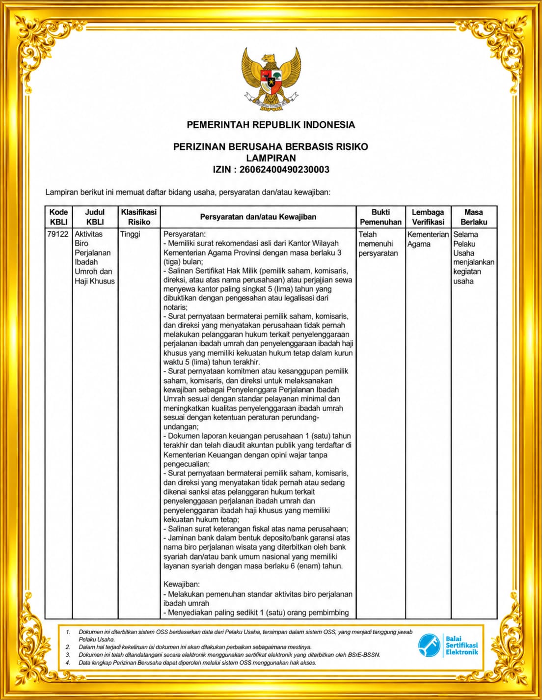 Sertifikat MySumroh